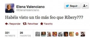 Elena Valenciano Twitter y Ribery