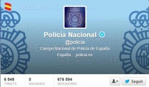 Twitter Policía Social Media Redes Sociales