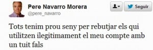 Twitter Pere Navarro 