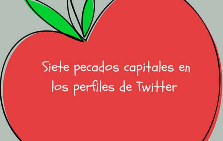 Imagen de pecados en Twitter